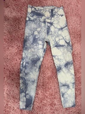 Tie-Dye High-Waist Leggings - Blue & White Aerie Offline